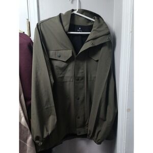 Zelos Mural Olive Zip & Snap Button Front Performance Jacket Men's Size XL